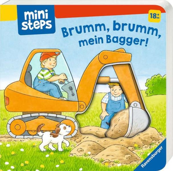 RAVENSBURGER Ministeps Buch - Brumm,brumm, mein Bagger