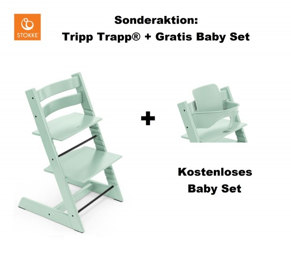 Sonderaktion! STOKKE® Tripp Trapp Soft Mint mit Gratis Baby Set